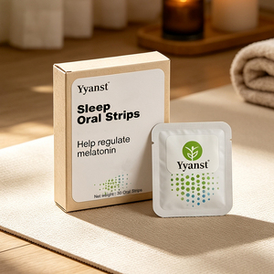 Extrait de Plantes Naturelles, Marque Privée Personnalisée, Bandelettes Orales Douces pour le Sommeil, Saveur Personnalisée, Carton Kraft Minimaliste, 30 Films Individuels - Product Image 5
