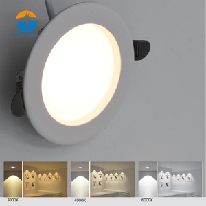 热销嵌入式吸顶铝制+PC筒灯IP44商用LED投光灯带防眩光功能聚光灯 - Product Image 3