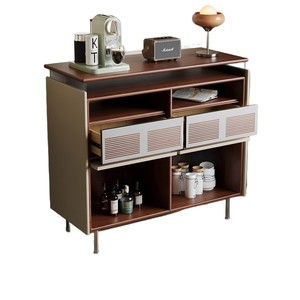 French Style <b>Sideboard</b> Solid Wood Living Room Cabinet 4 Compartments <b>Storage</b> Furniture - Product Image 5