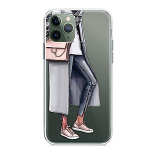 Moda tacchi alti illustrazione ragazza cellulare shell per iPhone14 shell commercio estero fidanzate sorella shell - Product Image 3