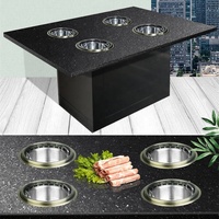 Cuisinière à induction électrique ronde commerciale 800W Shabu Shabu marmite de table chinoise pour restaurants et hôtels