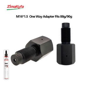 อะแดปเตอร์เกลียวเดียว M16x1.5 สำหรับ AirJavelin/Fusion 2 SIG SAUER MPX/MCX <span class=keywords><strong>Umarex</strong></span> 88-90g CO2 Saver Adapter อลูมิเนียมอัลลอย - Product Image 2