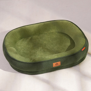 Luxe Eco-vriendelijk Waterdicht Orthopedisch Verhoogd Hondenkussen Alle Seizoenen Groot/Klein Massief Suède Materiaal Verwijderbaar Karton - Product Image 6
