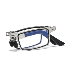 하이 엔드 휴대용 접이식 독서 안경 안티 블루 라이트 울트라 얇은 안경 2021 고화질 안경