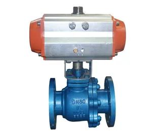 China Manufacturer Nuzhuo Valve Product DN15-300 WCB Pneumatic/Motorized O-lined Cut Off Ball Control Valve SS304/316