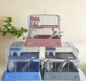 <span class=keywords><strong>Cage</strong></span> à hamster de luxe à double étage, <span class=keywords><strong>cage</strong></span> portable de grande taille pour hamster doré, hamster syrien, habitat multi-niveaux pour petits animaux - Product Image 4