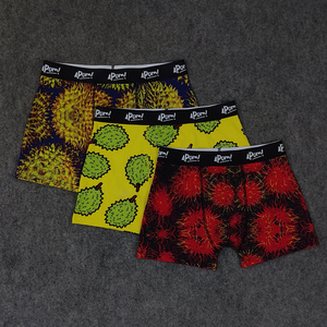 <span class=keywords><strong>Boxer</strong></span> stampati <span class=keywords><strong>divertenti</strong></span> in cotone traspirante da uomo con logo personalizzato all'ingrosso con cintura classica elasticizzata - Product Image 2