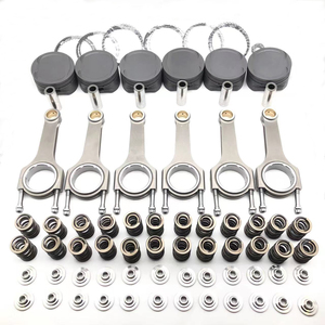 <span class=keywords><strong>M104</strong></span> Forged מזויף חיבור מוטות כפולה שסתום אביב טיטניום ערכת מקדמה עבור מרצדס בנץ <span class=keywords><strong>M104</strong></span> 3.2L 90.05mm 143mm - Product Image 1