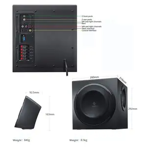 Logitech Z906 5.1 Surround Som Speakers Sistema Home Theater Subwoofer Speaker Combinação