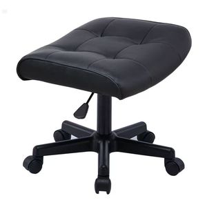 Adjustable <b>Footstool</b> Black <b>Leather</b> Waterproof Modern Simple Design Home Sofa <b>Chair</b> Use - Product Image 3