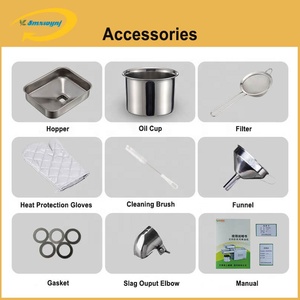 Máquina de prensado de aceite comercial, prensa de aceite para restaurante, seguridad en frío y salud, Minyak masak mesin - Product Image 5