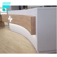 Vitrine rotative en bois et verre pour pharmacie, décoration intérieure de magasin médical, comptoir de caisse mobile, présentoir pour magasin médical