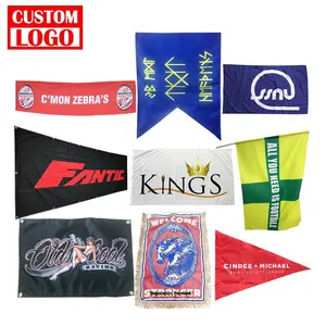 Custom Printing Dye Sublimation Backdrop Wall Banner Eco Friendly Felt Bunting Flag Banners Wall Hanging Banner Flags
