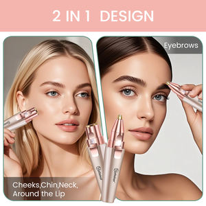 Hatteker Nuevo Depilador Eléctrico 2 en 1 para Cejas para Mujer, Depiladora Indolora, Removedor de Vello, Recortador de Cejas - Product Image 3