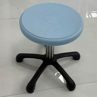 Mobilier de laboratoire Fauteuil rotatif pour œuf avec roulette Fauteuil de dentiste en polyuréthane pour équipement éducatif pour hôpitaux