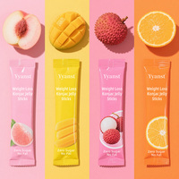 Odm/Oem Vezel Dieet Konjac Jelly Stick Gewichtsverlies Supplement Detox Bevordert De Spijsvertering Gewichtsbeheersing Afslanken