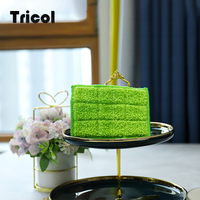 Éponge de cuisine en microfibre double face, éponge de nettoyage réutilisable, sans rayures, séchage rapide, tampon à récurer pour la vaisselle de cuisine