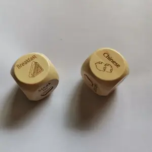 D6 personalizzato in legno decisione romantica dadi Sexy regalo per la notte di data per le coppie per le nuove celebrazioni della notte