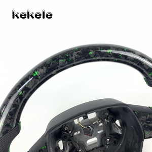 For Ford <strong>Focus</strong> Green Genuine Forged Carbon Fiber Steering Wheel <strong>MK2</strong> MK3 ST <strong>RS</strong> 2018 2019 2020 2021 2022 Customized - Product Image 6
