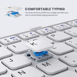 New Factory Whole Sale Big Size Folding Wireless <b>Keyboard</b> Portable Case Cover Fashion Design Touchpad for Ultra Thin for - Product Image 2