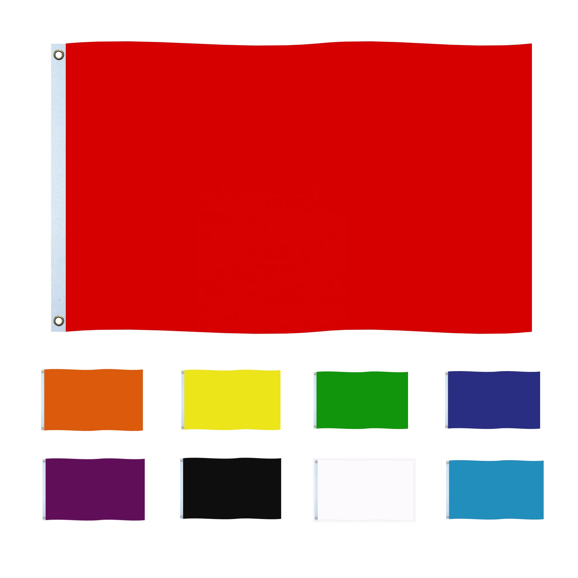 Ready to ship 75d polyester light weight 3X5FTS colorful solid blank plain red banner Flag