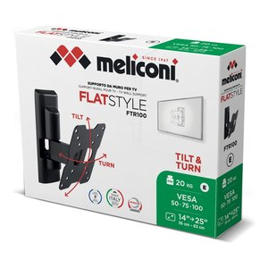 ขาแขวนทีวีติดผนัง (20 กก.) VESA 100 x 100 FLATSTYLE Ftr 100 ปรับเอียงได้ สีดำ 580454 - Product Image 2