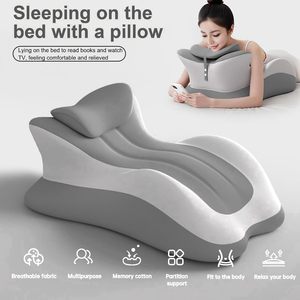 Multi-Position Bedside Sleeping Pillow Memory Foam U-Shape Support For Adults Bedroom Dormitory Hotel Use - Product Image 2