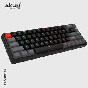 Nouveau <span class=keywords><strong>clavier</strong></span> de jeu Aikun X968 à trois modes, 68 touches, avec batterie rechargeable, rétroéclairage RVB, <span class=keywords><strong>programmation</strong></span> de macros mécaniques, USB-C - Product Image 4