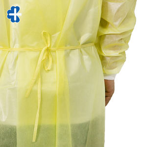 La Chine Fabricant Suning Jetable Tricot Manchette Chirurgical Jaune Imperméable Isolation Robe - Product Image 4