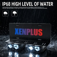Xenplus 220W Phares auxiliaires haute puissance PZ2-GM05 56000LM, Projecteur LED, Feux de plaque d'immatriculation, Phare LED, Lentille à cinq billes