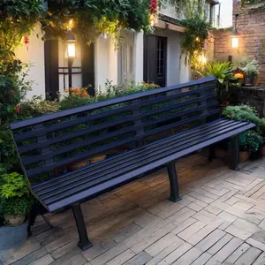 A Garden Bench Made Of Wood