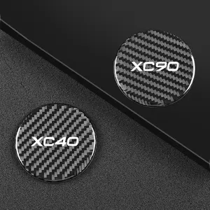 2Pcs Dessous de verre en fibre de carbone antidérapant pour <span class=keywords><strong>Volvo</strong></span> XC60 XC40 XC90 AWD <span class=keywords><strong>V90</strong></span> V60 T6 V50 S40 S60 S90 - Product Image 6