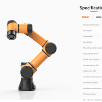 Robot Colaborativo AUBO I3 de 6 Ejes, Carga Útil de 3 kg, Alcance de 625 mm, Cobot
