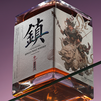 Etiqueta de whisky de lujo con textura en relieve, estampado en caliente, función de raspar, forma personalizable, papel texturizado adhesivo