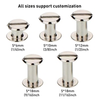5/16 "1/8 M4 M6 meubles reliant compteur hexagonal noir blanc Chicago vis femelle ensembles Chicago vis