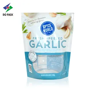 DQ PACK Bolsa de embalagem de alimentos com 3LB de alho com impressão personalizada preço de fábrica com válvula