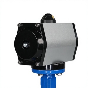 Задвижка дисковая межфланцевая PN16 10 дюймов, высокотемпературная, с PTFE-уплотнением, из нержавеющей стали 304, пневматическая, для масла и воды - Product Image 2