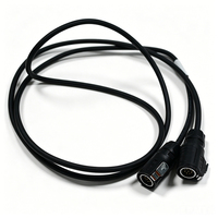 Connecteur circulaire étanche IP67 en cuivre étamé LP24 Snap-Lock personnalisé avec faisceau de câbles, faisceau de câbles de signalisation aviation pré-moulé femelle