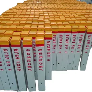 Hot selling fiberglass communication cable marking piles,frp monument mark,Warning Sign Pile