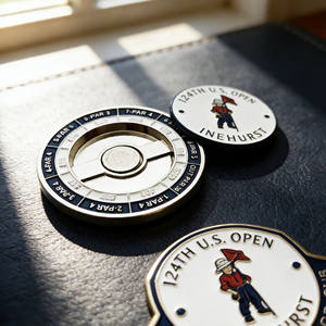 Offre Spéciale : Fournisseur d'<span class=keywords><strong>or</strong></span> en gros pour la personnalisation de logos gravés sur des jetons de poker en céramique épaissie et des marqueurs de balle de golf à graver - Product Image 6