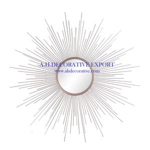 Sunburst Wall Christmas Espejo decorativo Único Modern Sunburst Contemporary Accent Wall Mirror para la decoración de la pared para la venta - Product Image 6