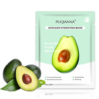 PUQIANNA Fabricant direct MASQUE HYDRATANT À L'AVOCAT Hydratation en profondeur Collagène Blanchissant visage beauté masque facial