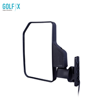 Espejo Retrovisor Lateral Angular para Carro de Golf con Luz LED Integrada, Cumple con la Normativa DOT (Par)