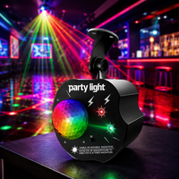 Projecteur de Faisceau LED+Laser à Télécommande Emerson, Nouveauté, Motifs Variés, Lumières de Scène DJ Disco, IP33, Intensité Variable, Garantie 1 An