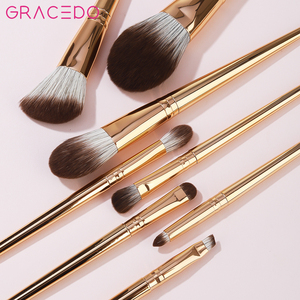Ensemble de pinceaux de maquillage professionnels Gracedo ensemble de 8 pièces en or pinceaux de maquillage ensemble de pinceaux de maquillage professionnels - Product Image 2