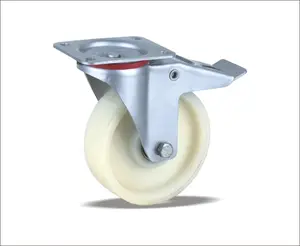 Оцинкованная сталь поворотные ролики с 4-дюймовые нейлоновые колеса обеспечивают моющиеся ролик раствор