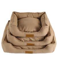 Lit pour chien et chat rectangulaire moderne, solide, lavable, toutes saisons, pour chiens de petite et grande taille, avec fond antidérapant
