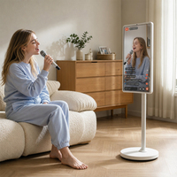 32 Inch Smart Screen Rotatable Floor Standing Smart TV Portable Mobile Touch Screen Standing Tablet for Live Streaming Gaming