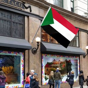 3x5FT Polyester Cheap Price Sudan Country <b>Flag</b> and National <b>Flag</b> With Two Grommets - Product Image 3