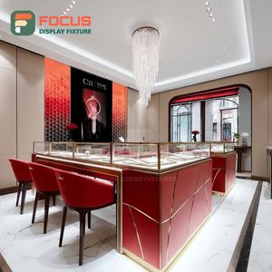 Luxury Jewelry Showcase Cabinet Metal Frame Boutique Space Display Cabinet - Product Image 6